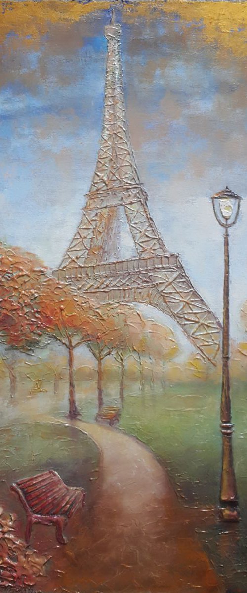 Gold Paris by Mary Voloshyna