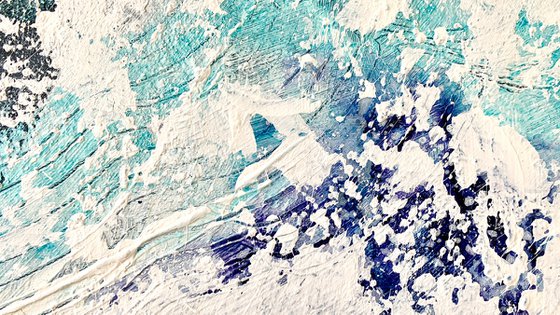 Beyond the sea no. 923 turquoise abstract
