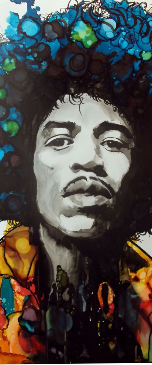 Jimi Hendrix by Raffaella Bertolini