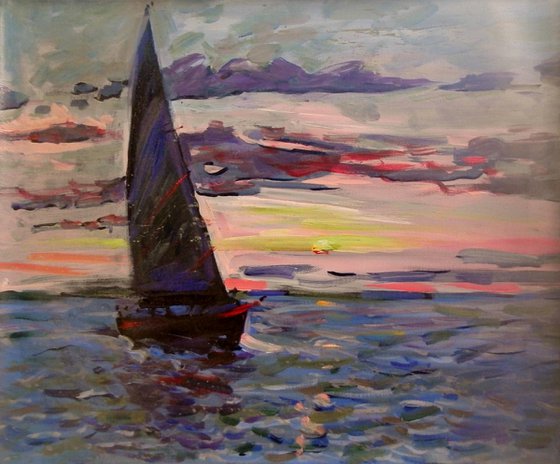 Evening yacht