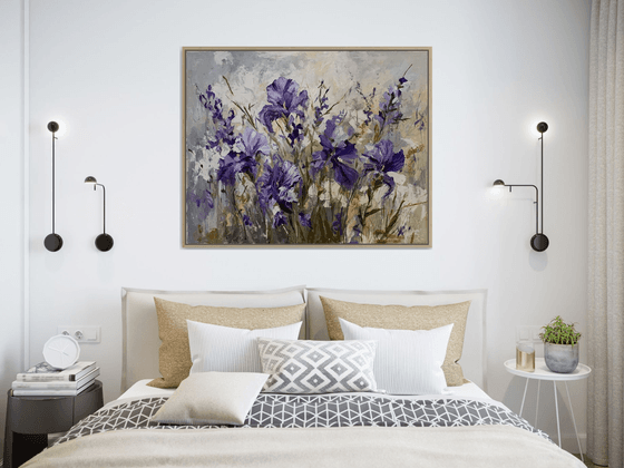 Lavender Breeze of irises.
