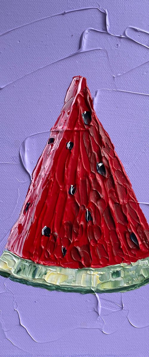 Watermelon slice (violet) by Guzaliya Xavier