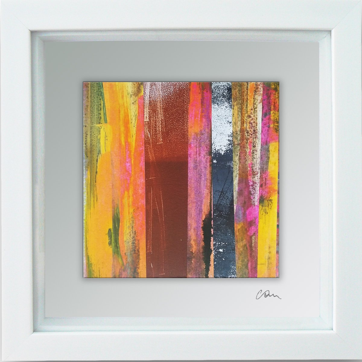 Mirage #1 - Framed ready to hang original abstract by Carolynne Coulson