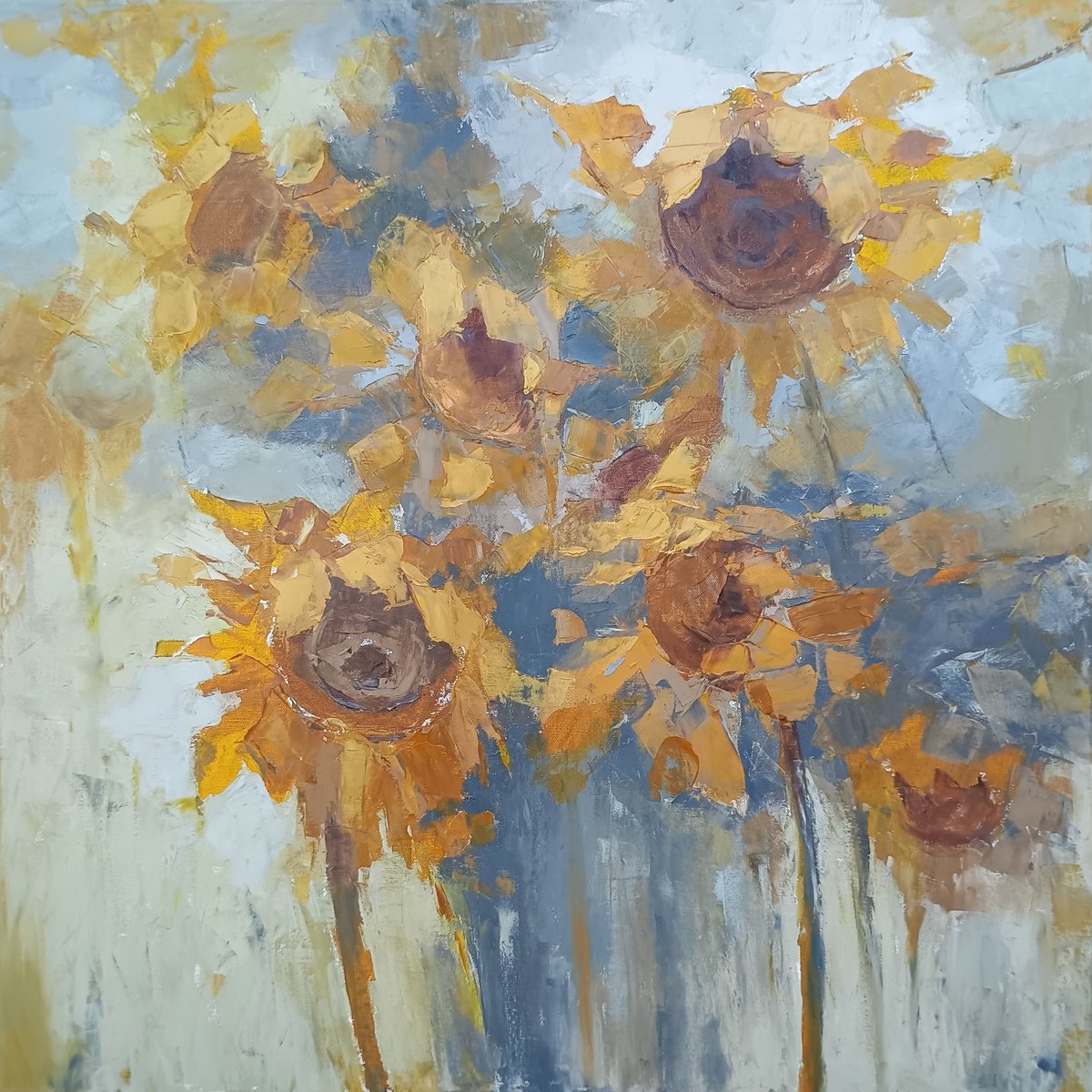 Expressive Oil Painting , Despite By Emilia Milcheva, 31 X 31, Artwork For Sale On Artfinder