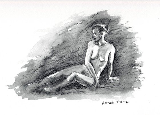 seated nude