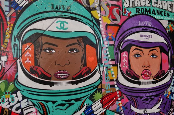 The 5th Element - Cadets 240cm x 100cm Space Cadets Textured Urban Pop Art