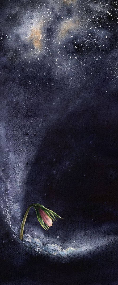 The Beginning of the Milky Way by Olga Beliaeva Watercolour
