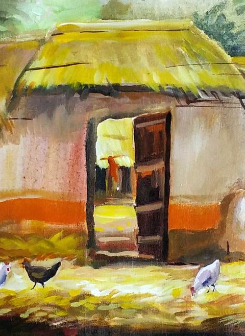 Village Door at Harvest Time by Samiran Sarkar