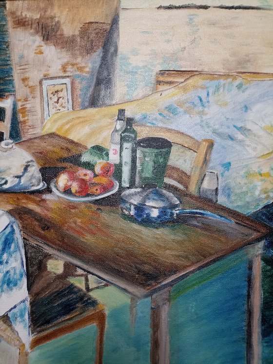 Bedroom in a cottage