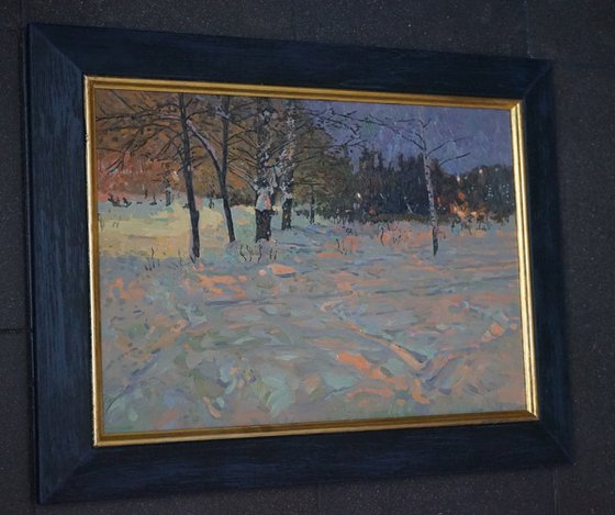 Winter night. Maryino