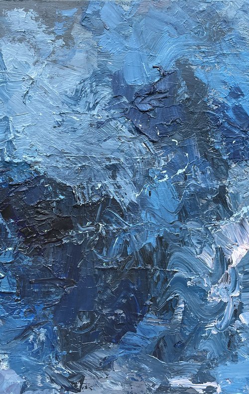 Blue Abstract by Agostino Veroni