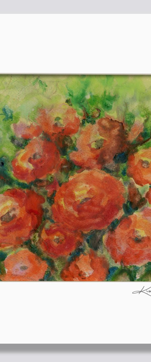 Encaustic Floral 47 by Kathy Morton Stanion
