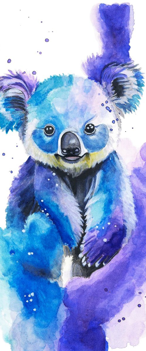 Colourful Koala Bear Painting by Sandy Broenimann