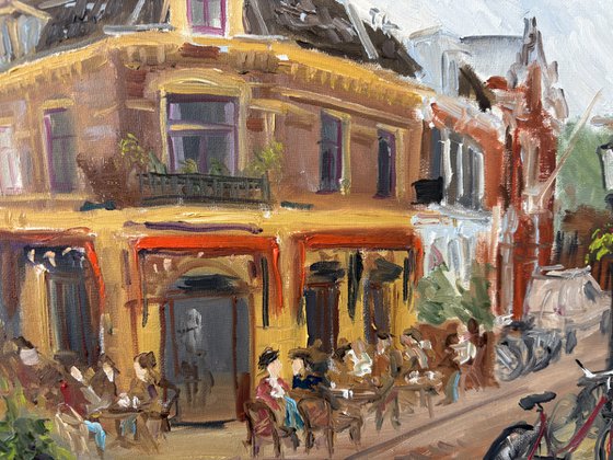 Dutch Street Cafe and Domtoren Utrecht
