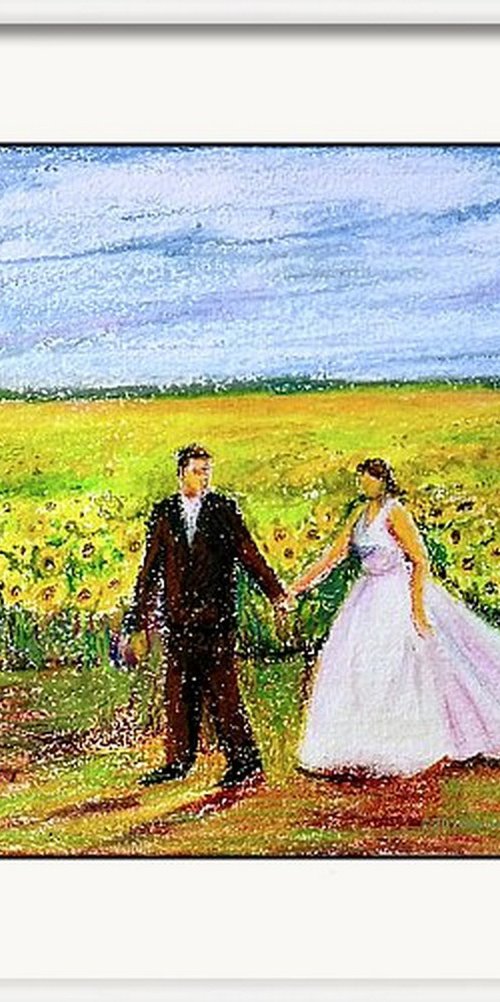 Romance in the Sunflower field by Asha Shenoy