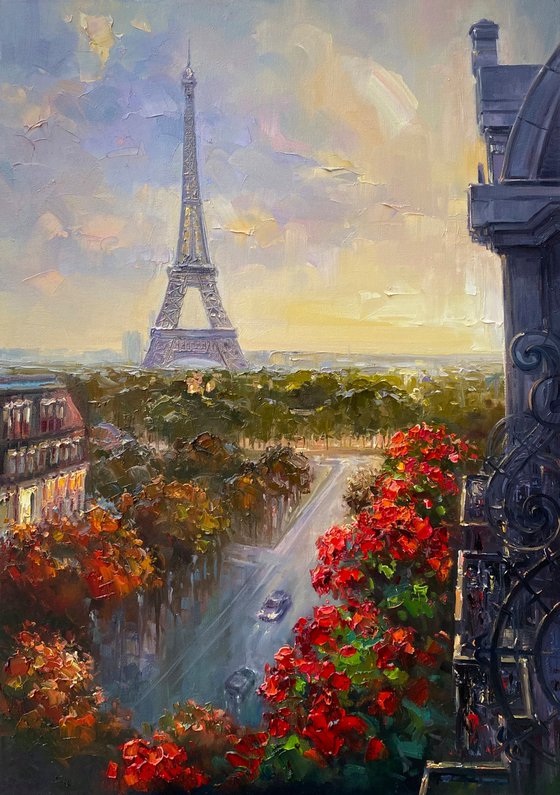 "Paris"original oil painting