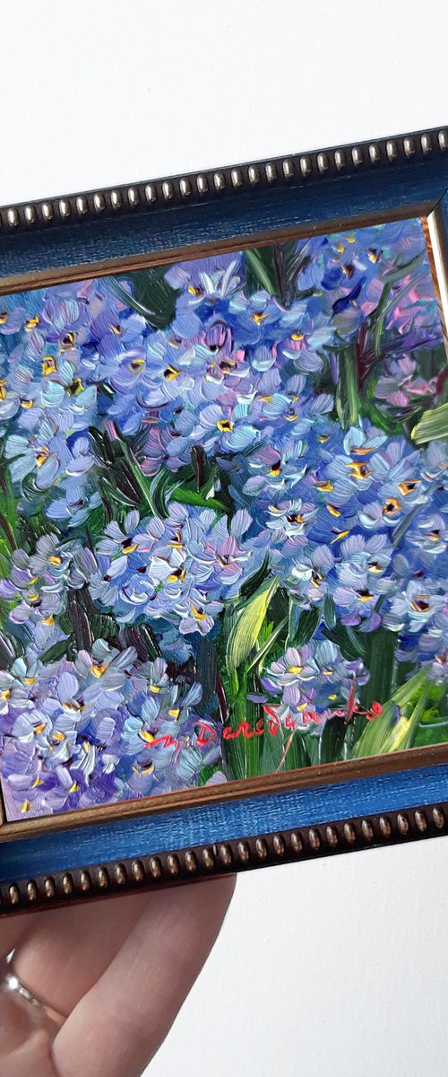Forget-me-not flowers by Nataly Derevyanko