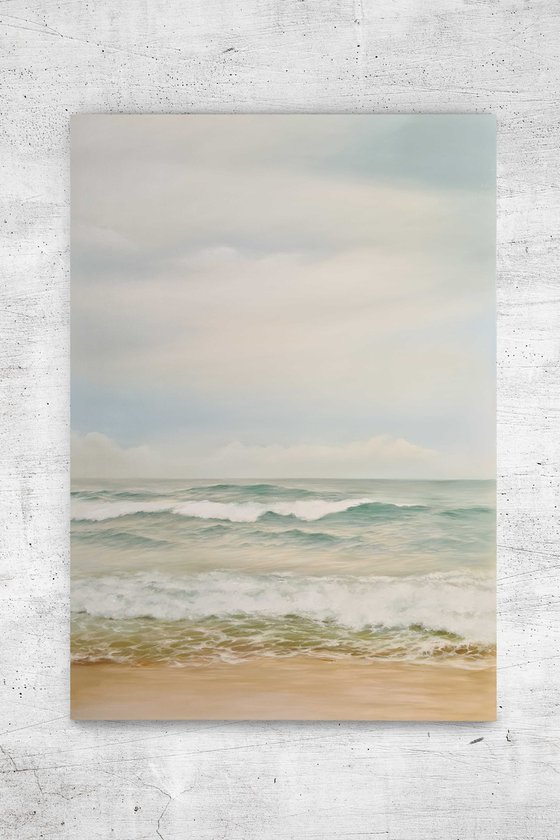 "Serene" Seascape oil canvas art