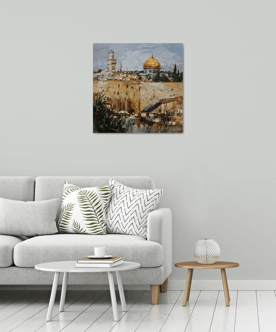 Western Wall and Dome of the Rock in Jerusalem, Israel