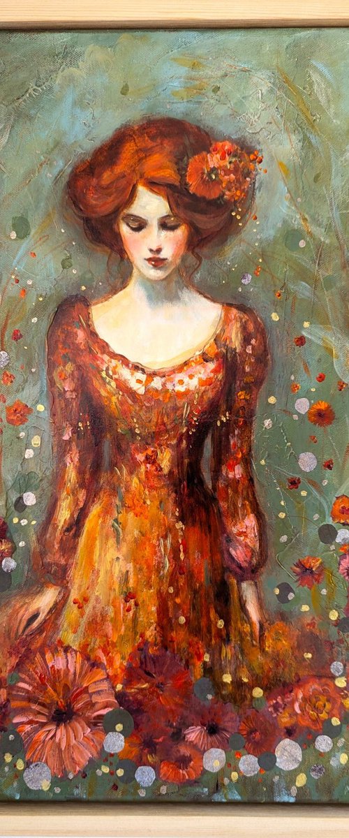 In a wind of flowers by Loetitia Pillault