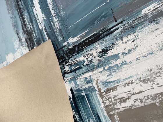 Reflections in Parallel. blue set diptych