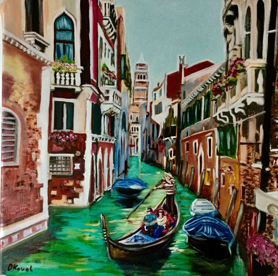 Venice. Canal bridge #4. Romantic city .