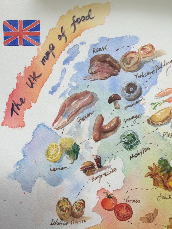 UK Map of Food