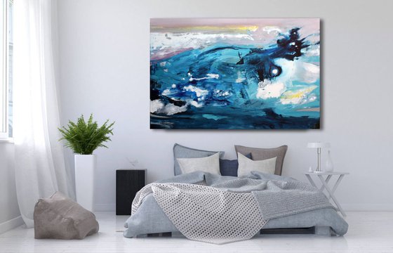 Large abstract 115x75 Big wave