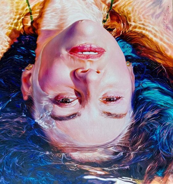 Portrait underwater