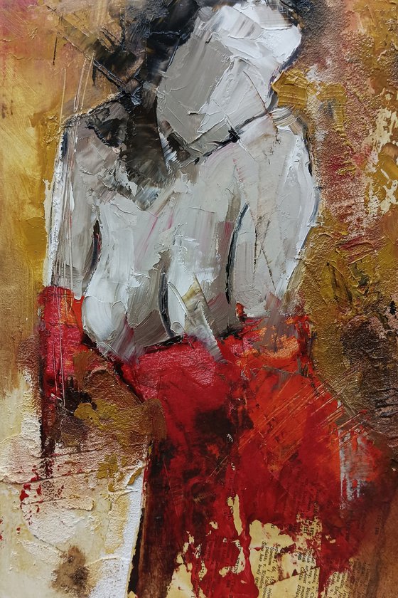 Thalia 15. Abstract woman painting. Modern abstract art