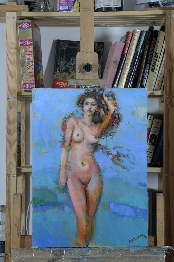 Oil Painting on canvas "Nude"