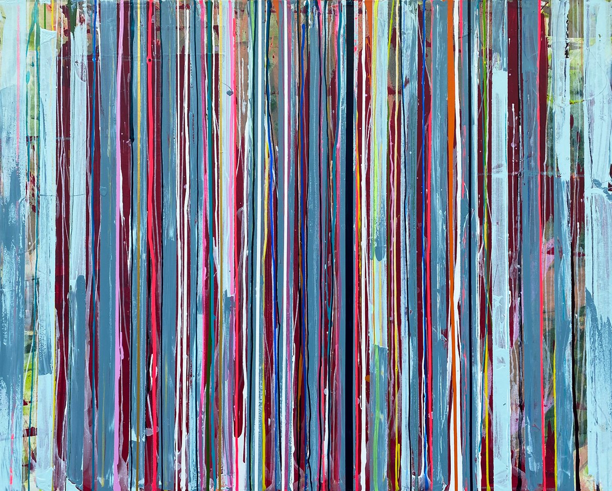 Abstract Painting By Jason Forcier, 60 X 48, Eyes On Easy, Original Artwork