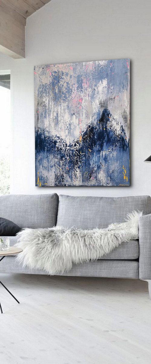 120x100cm. / Abstract painting / Abstract 1174 by Alex Senchenko