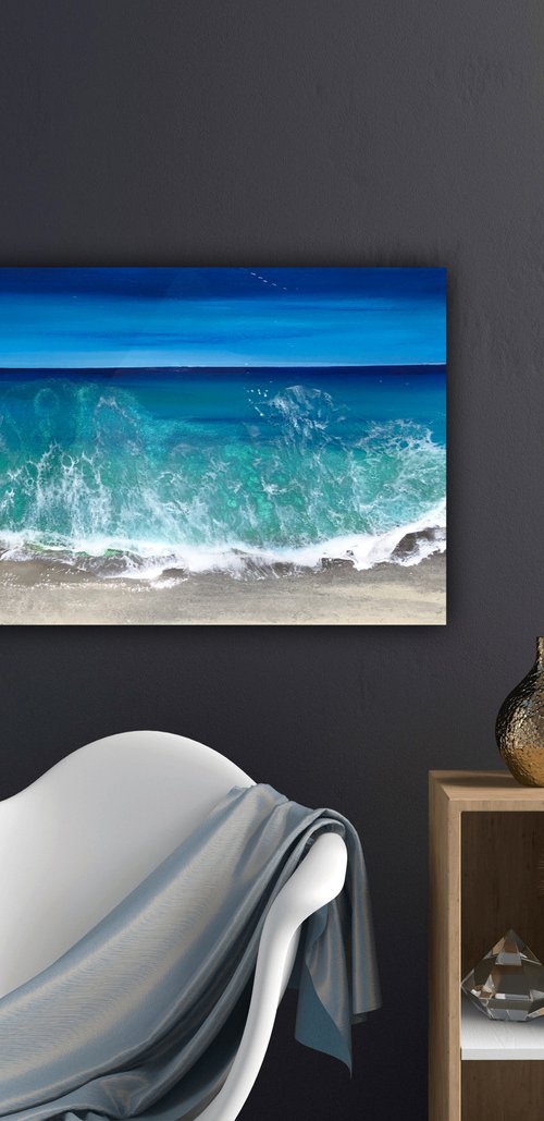 Ocean Waves seascape by Ana Hefco