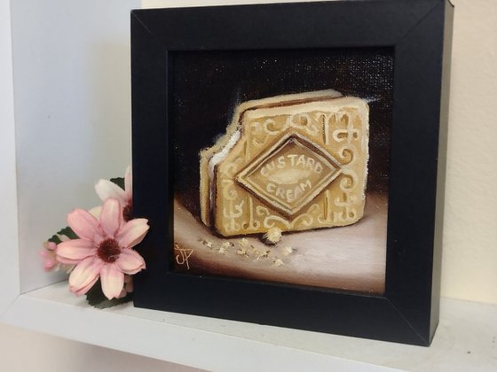 Little Custard Cream biscuit cookie still life