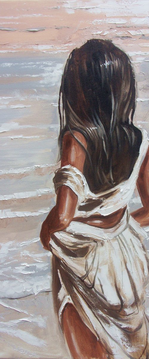 " MY PLACE ON MY BEACH " by Monika Luniak