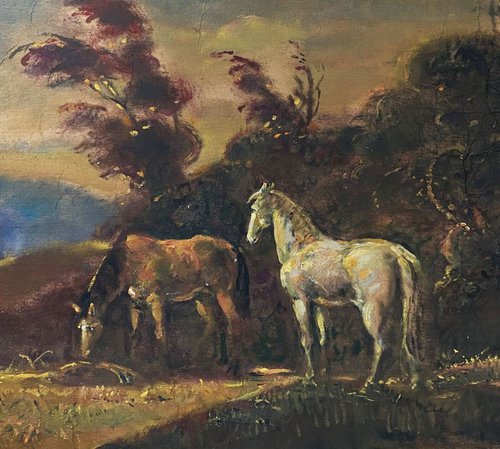 Horse evening by Oleg and Alexander Litvinov