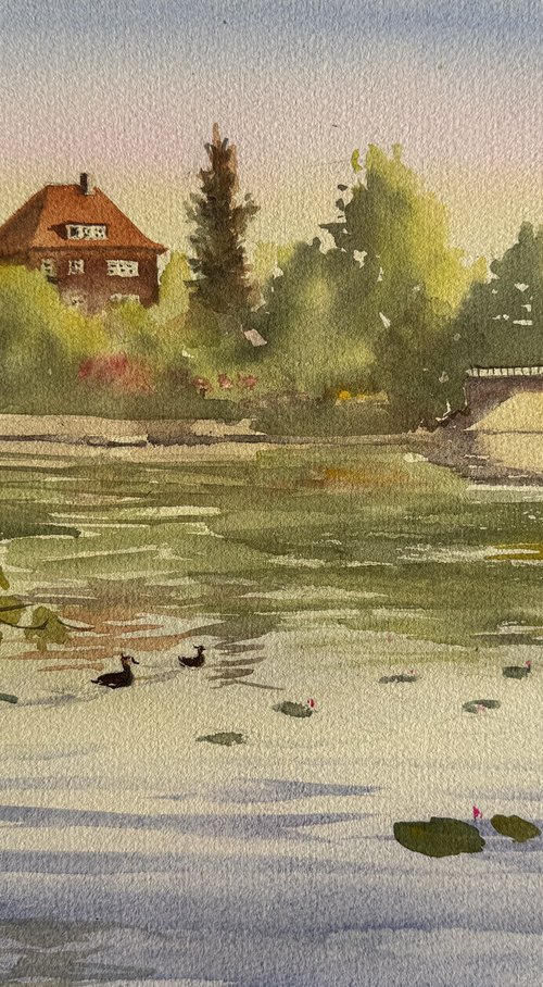 Morning at Alster by Shelly Du