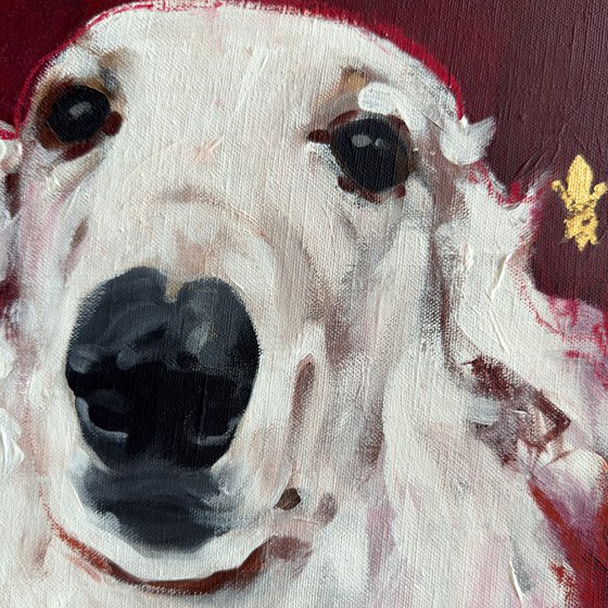 White Dog (Fleur-de-Lis)