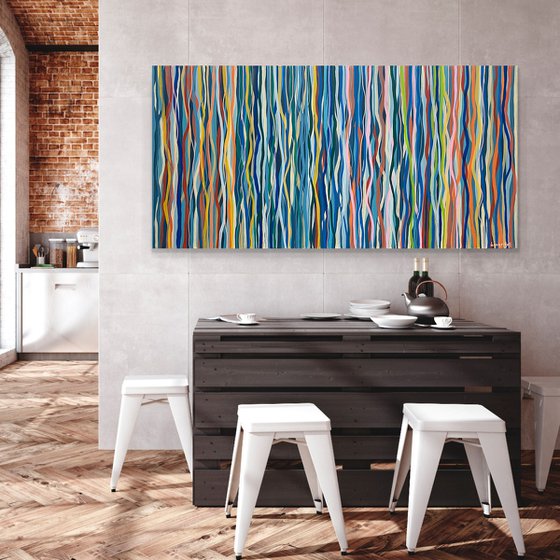 Melbourne Funk - 152 x 76cm acrylic on canvas