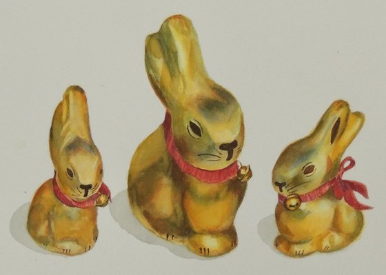 Lindt Easter Bunnies - Mom and kids 2