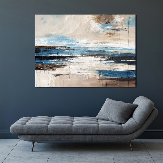 Azure Sandlines-Blue Beige Ochre