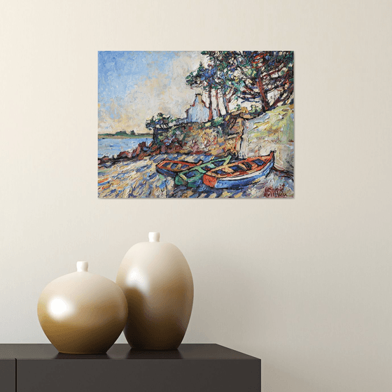Boats in Arzon. France.