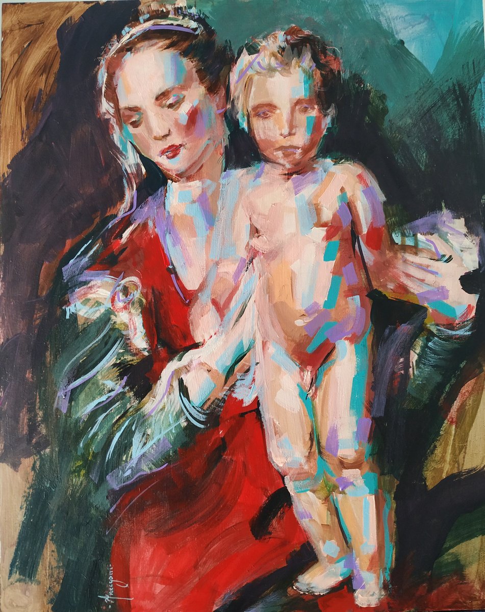 Madonna and Child by Antigoni Tziora