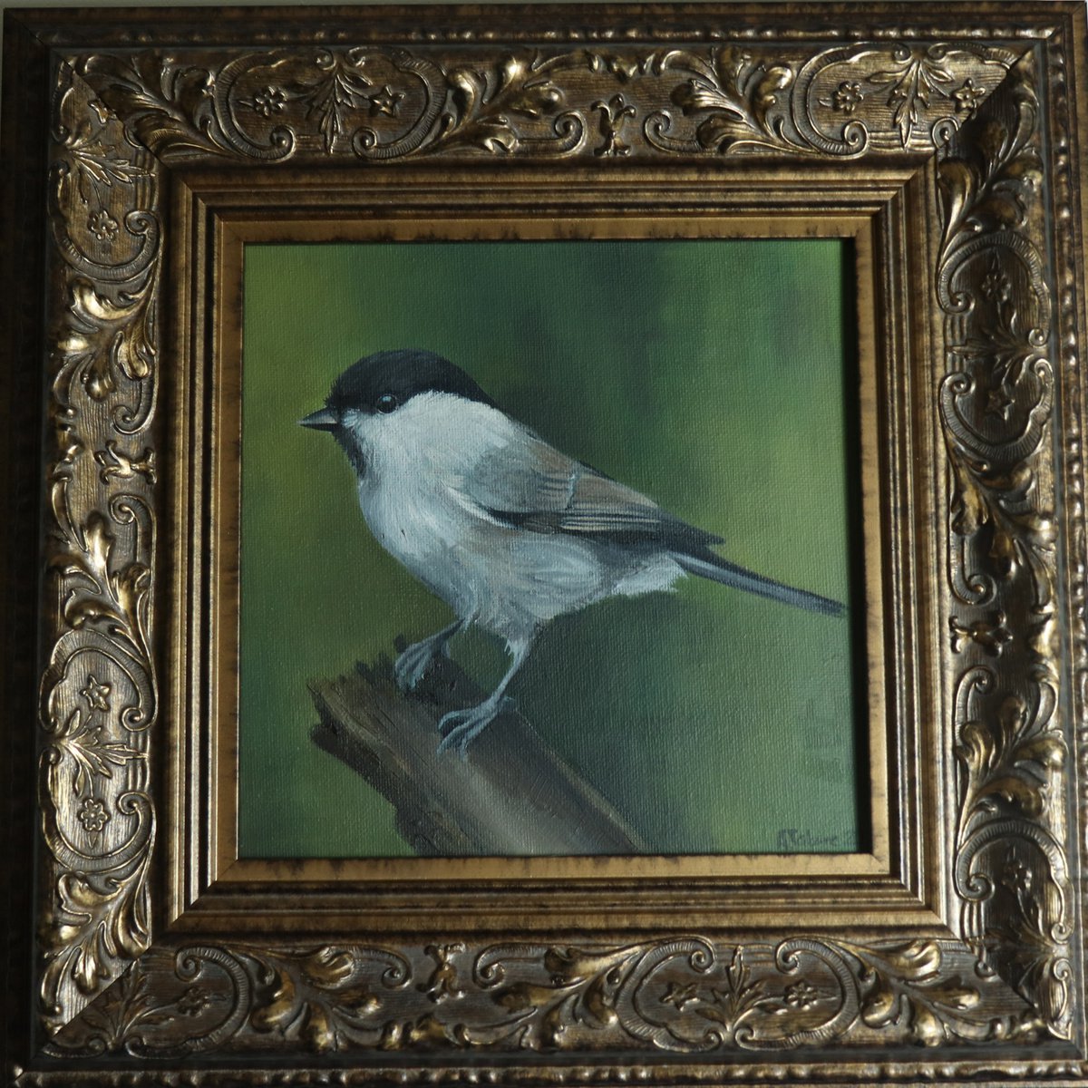 Lockdown’s Morning Chorus Series - Willow Tit Painting by Alex Jabore