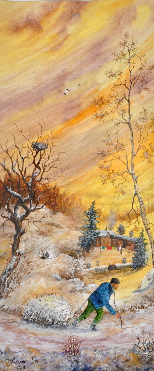 Sunset on the Christmas Eve by Asuman Tepe