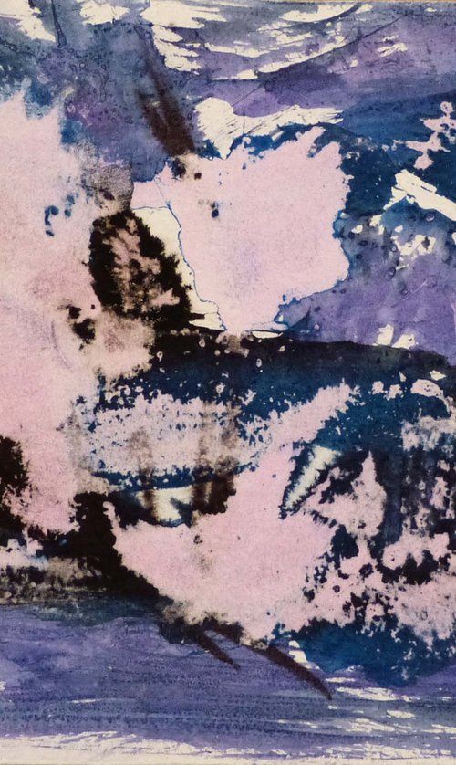 The Purple Abstract, 17x12 cm ESA1 by Frederic Belaubre