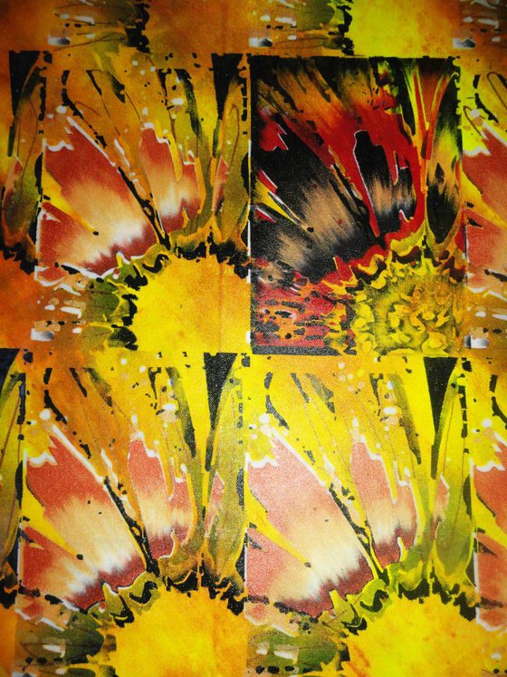 Abstract Sunflowers