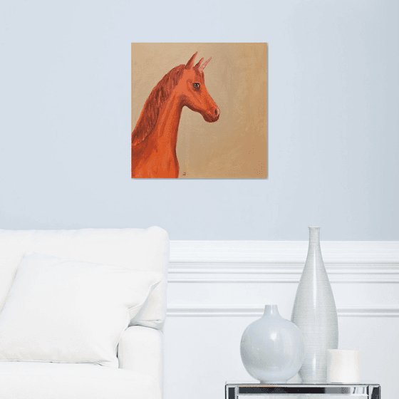 My intrepid orange chestnut unicorn