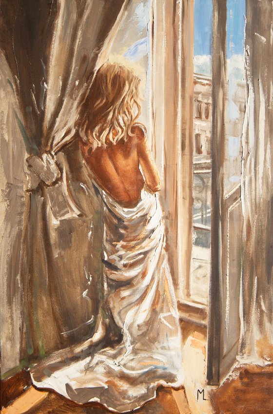 " WINDOW VIEW WITH PARIS "